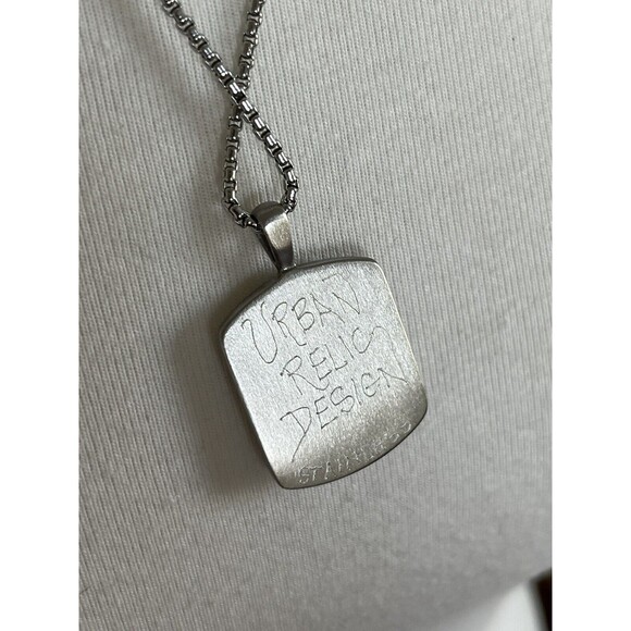 Handcrafted Urban Relic Fordite Pendant Necklace - Picture 3 of 3